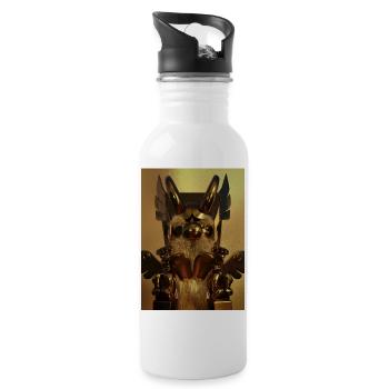 XList Golden Odin Viking God Sonderedition - Trinkflasche mit integriertem Trinkhalm - Weiß - Rechts