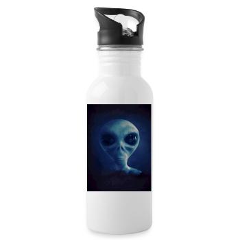 Alien - Water bottle with straw - white - Right