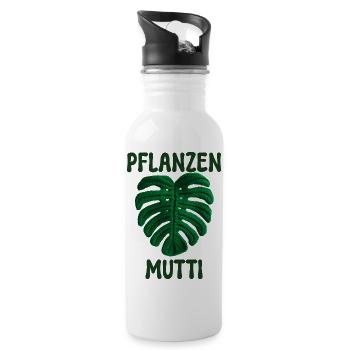 PFLANZEN MUTTI - Trinkflasche mit integriertem Trinkhalm - Weiß - Rechts