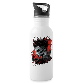 Fashion demon 01 - Water bottle with straw - white - Right