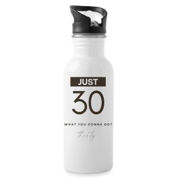 JUST 30 Design for its 30th birthday 1993 - Water bottle with straw - white - Right