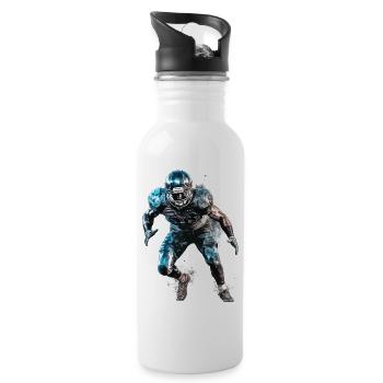 Joueur de football américain USA Sport Splash - Gourde avec paille intégrée - blanc - Droite
