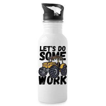 Commercial Vehicle Tractor Vehicle Tractor Statement - Water bottle with straw - white - Right