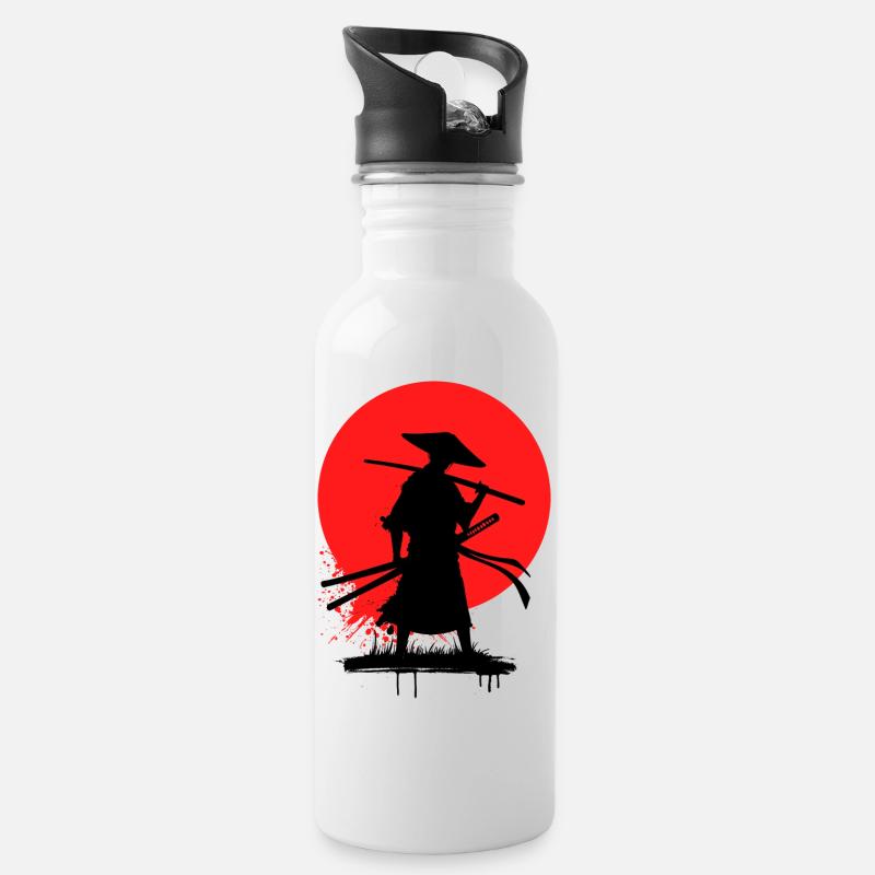 Animation Animation Manga Anime Comic Japanese - Water bottle with straw - white