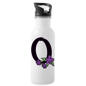 O pour Optimiste - Gourde avec paille intégrée - blanc - Droite