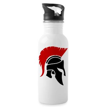 Sparta Warrior - Water bottle with straw - white - Right
