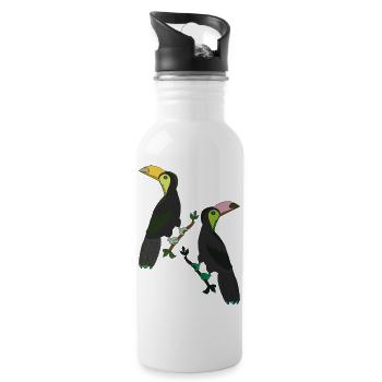 Toucan Two - Water bottle with straw - white - Right
