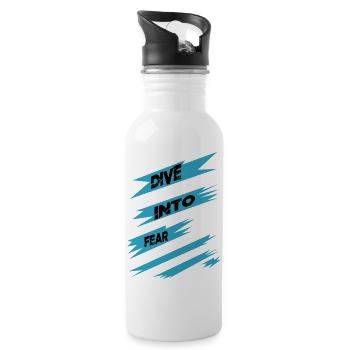 bday funny sayings present idea birthday present - Water bottle with straw - white - Right