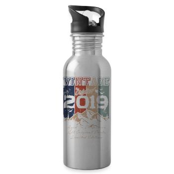 Millésime 2019 légendaire - Gourde avec paille intégrée - argent clair - Droite