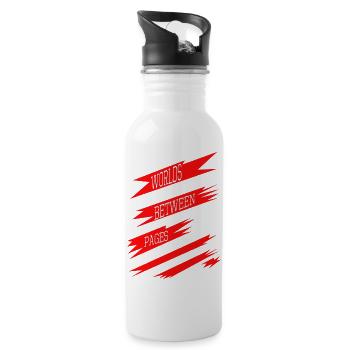 Reading Habits Gift Idea Reading Bday Awesome Joke - Water bottle with straw - white - Right