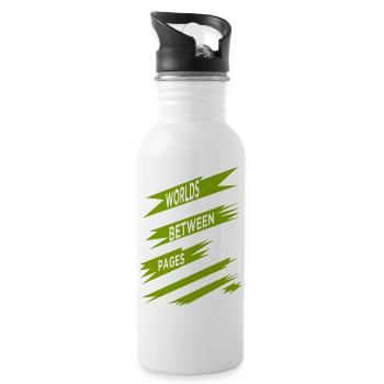 joke mental getaway finding solace humor - Water bottle with straw - white - Right