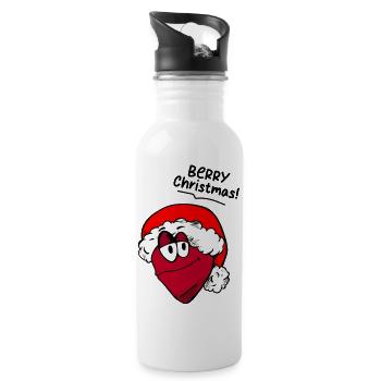 Lustiger Spruch Witzig Humor Geschenkidee - Trinkflasche mit integriertem Trinkhalm - Weiß - Rechts