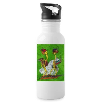 FUNtasie - Water bottle with straw - white - Right