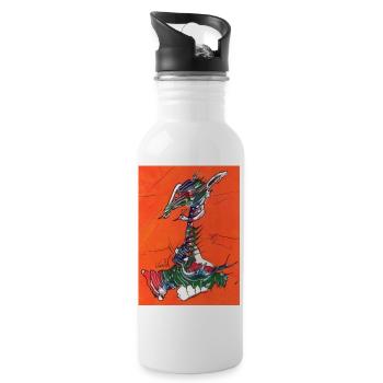 FUNtasie - Water bottle with straw - white - Right
