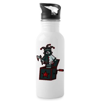 Jackie in the Box - Water bottle with straw - white - Right
