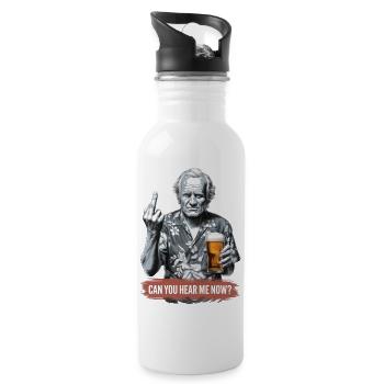 Can You Hear Me Now? - Trinkflasche mit integriertem Trinkhalm - Weiß - Rechts