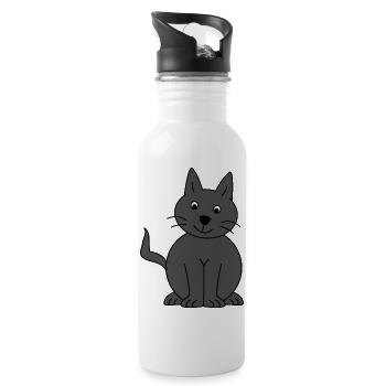 anniversary. Anniversary Decade. humor. funny - Water bottle with straw - white - Right