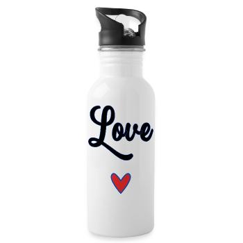 MOTHER'S DAY. HAPPY MOTHER'S DAY. MOM - Water bottle with straw - white - Right