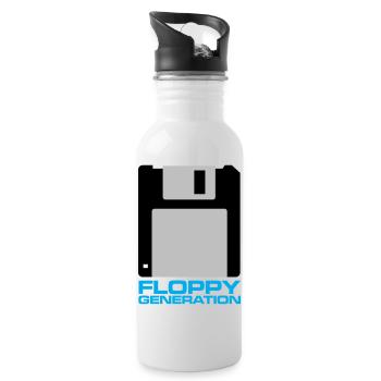 Floppy Generation 3.5 - Water bottle with straw - white - Right