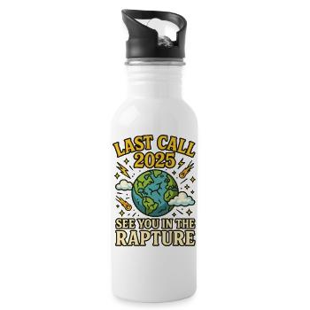 Last call 2025 - Water bottle with straw - white - Right