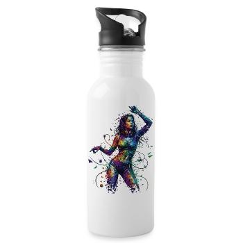 Vibe Motion - Water bottle with straw - white - Right