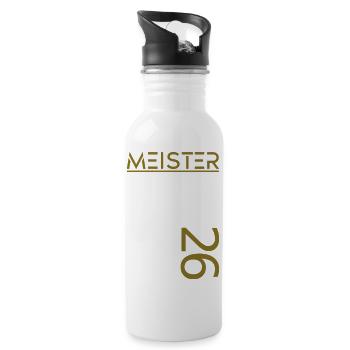 Master est. 2026 - Gourde avec paille intégrée - blanc - Droite
