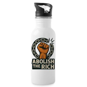 Fight against inequality - Water bottle with straw - white - Right