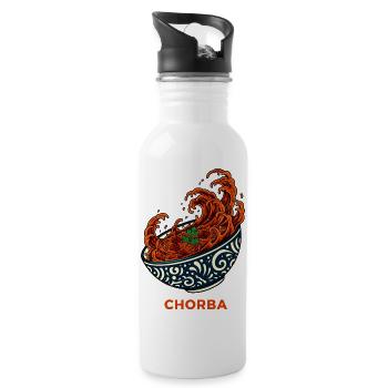 Dynamic Chorba Soup Bowl  - Water bottle with straw - white - Right