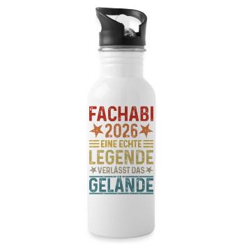 Fachabi 2026 - Une légende quitte le site - Gourde avec paille intégrée - blanc - Droite