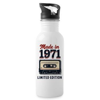 Produit en 1971 – Édition limitée - Gourde avec paille intégrée - blanc - Droite