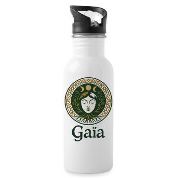 Gaïa - Mère Nature - Arbre de Vie - Gourde avec paille intégrée - blanc - Droite
