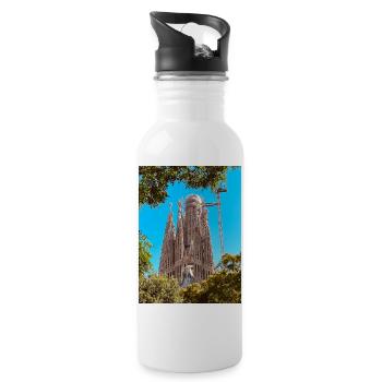 Sagrada Família: Barcelona's icon - Water bottle with straw - white - Right