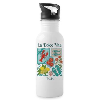 Dolce Vita Marine Carte Postale - Gourde avec paille intégrée - blanc - Droite