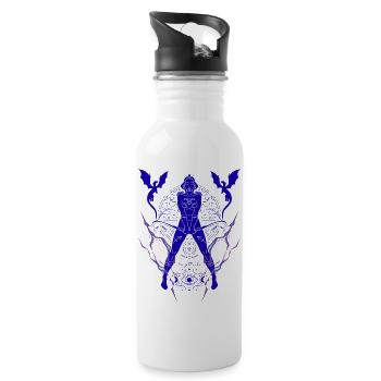 Sagittarius Woman – Astrology Gift - Water bottle with straw - white - Right