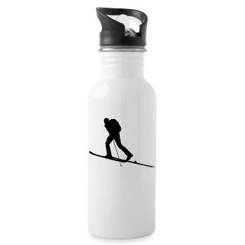 Skitour - Gourde avec paille intégrée - blanc - Droite