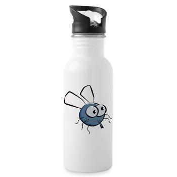 Fly - Water bottle with straw - white - Right