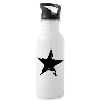 Stern - Trinkflasche mit integriertem Trinkhalm - Weiß - Rechts