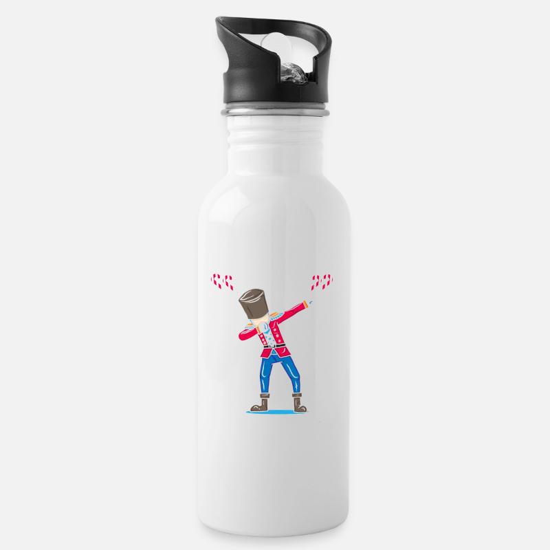 Cadeau de Noël de casse-noisette avec DAB - Gourde avec paille intégrée - blanc