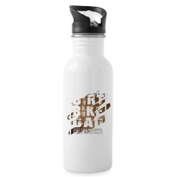 Dirt Bike Dad like a normal Dad but much cooler - Trinkflasche mit integriertem Trinkhalm - Weiß - Rechts