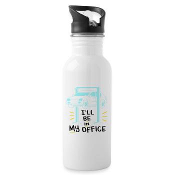 Mechanical mechanic profession gift - Water bottle with straw - white - Right