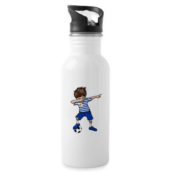 Uruguay national team Dab boy - Water bottle with straw - white - Right