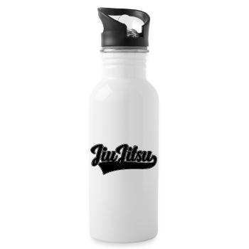 Jiu-Jitsu - Trinkflasche mit integriertem Trinkhalm - Weiß - Rechts