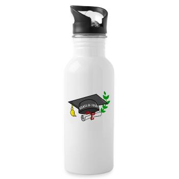 Preschool Graduate - class of 2018 - Water bottle with straw - white - Right
