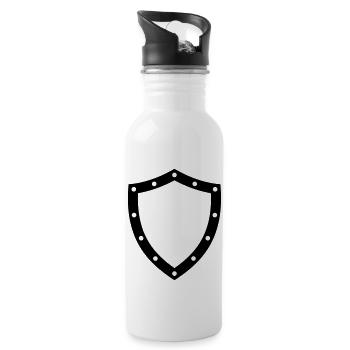 shield - Water bottle with straw - white - Right