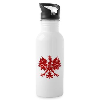 Polska Eagle - Water bottle with straw - white - Right