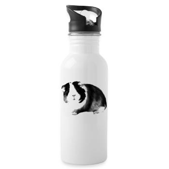 guinea pig - Trinkflasche mit integriertem Trinkhalm - Weiß - Rechts