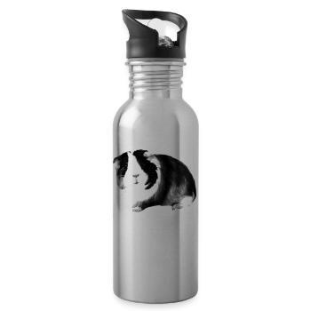 guinea pig - Water bottle with straw - silver - Right