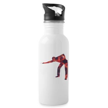 Snooker / Billiards / Pool - Water bottle with straw - white - Right