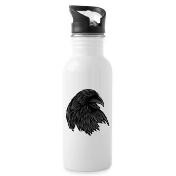 Raven Raven - Gourde avec paille intégrée - blanc - Droite