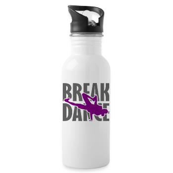 Breakdance Breakdancer Breakdancing Streetdance - Trinkflasche mit integriertem Trinkhalm - Weiß - Rechts